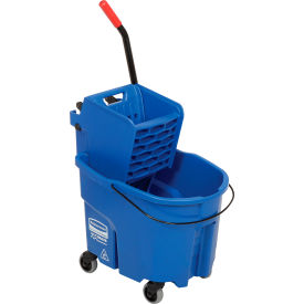 WaveBrake 2.0 Side Press Mop Bucket & Wringer Combo 26-35 Qt. - Blue
