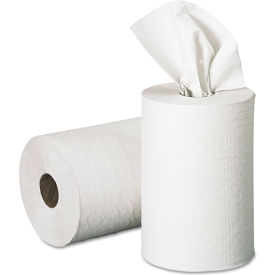 1-Ply Hardwound Nonperforated Paper Towels, White 350 Ft./Roll 12/Case