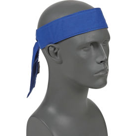 Chill-Its 6700CT Evap. Cooling Bandana w/ Built-In Cooling Towel - Tie, Blue