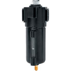 Coalescing Filter With Float Drain, Zinc Bowl, 3/8" NPT, 175 PSI