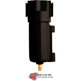 Drop Leg Drain 1/2 NPT, Metal Bowl, 175 PSI