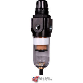 Arrow Mini Integral Filter/Regulator, Zinc & Polycarbonate Bowl, 1/4" Npt, 150 Psi