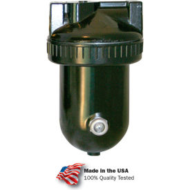 1 Qt. Desiccant Dryer, Zinc & Aluminum Bowl, 1/2" NPT, 250 PSI
