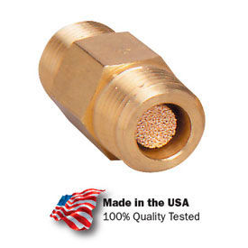 In-Line Nipple Filter, Sintered Bronze, 1/8" Npt, 300 Psi