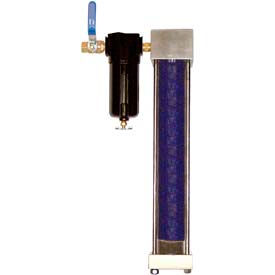 Desiccant Filter/Dryer with Prefilter, Aluminum & Plastic, 1/2" NPT, 120 PSI