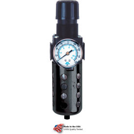 Filter/Regulator, Zinc & Polycarbonate Bowl, 1/4" NPT, 150 PSI