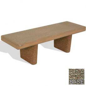 60" Heavy Duty Flat Bench, Gray Limestone