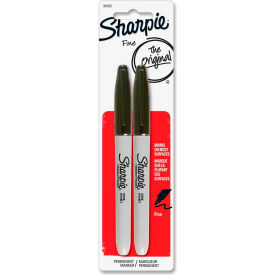 Fine Point Permanent Markers, Set of 2, Black