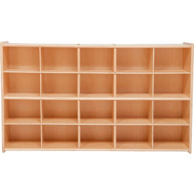 20 Tray Cubby Storage, Unassembled w/o Trays, 46-3/4"W x 12"D x 27-1/4"H
