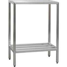New Age Aluminum Heavy Duty 2-Shelf Rack, 36"W x 20"D x 48"H