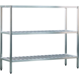 Aluminum T-Bar 3-Shelf Rack, 72"W x 20"D x 60"H