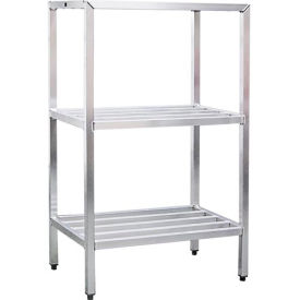 New Age Aluminum Heavy Duty 3-Shelf Rack, 72"W x 24"D x 60"H