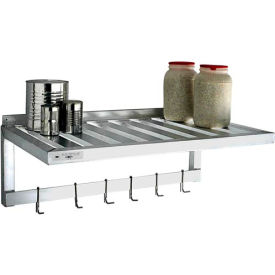 New Age - Aluminum T-Bar Wall Shelf-Pot Rack, 20"W x 48"L