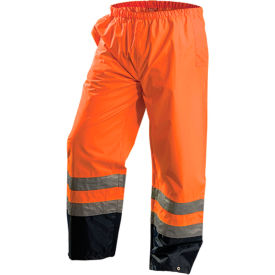 Premium Breathable Pants, Class E, Waterproof, Hi-Vis Orange, M
