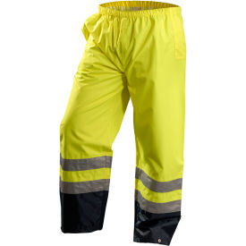 Premium Breathable Pants, Class E, Waterproof, Hi-Vis Yellow, Size L