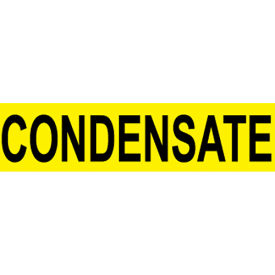 Pressure Sensitive Pipe Marker, Condensate, 14"W x 2-1/4"H, Pack of 25