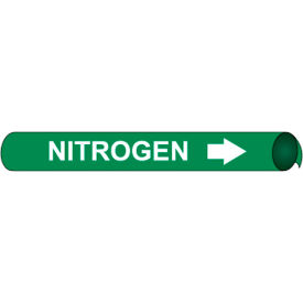 Precoiled & Strap-On Pipe Marker, Nitrogen, Fits 3/4" - 1" Pipe Dia.