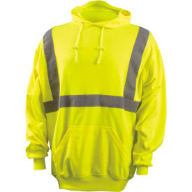 Classic Lightweight Hoodie, Hi-Vis Yellow, ANSI Class 2, Size XL