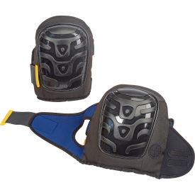 Premium Flat Cap Gel Knee Pads Black