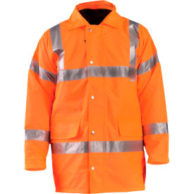 OccuNomix Premium 5-In-1 Parka, Class 3, Hi-Vis Orange, 2XL