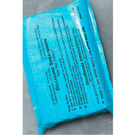 Traditional Deluxe Absorbent Cellulose Sweatbands Blue, 100/Pack