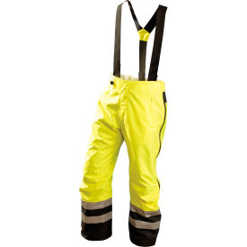 Premium Breathable Rain Pants, Class E, Hi-Vis Yellow, 5XL, SP-BRP-Y5X