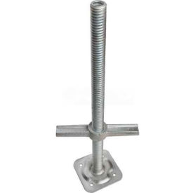 Metaltech Galvanized 24" Screw Jack with Plate - Hollow