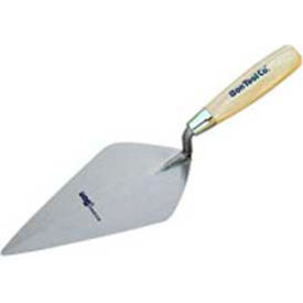 11"L X 4 3/4"W Carbon Steel Narrow London Masonry Trowel, Wood Handle