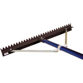 36" Sharp tooth Lute Rake, 8' Snap Handle