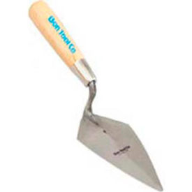 5 1/2"L X 2 1/2"W Carbon Steel Pointing Trowel, Wood Handle