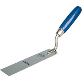 6"L X2"W Carbon Steel Margin Trowel, Wood Handle
