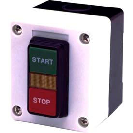 1 Hole, Dual Start/Stop, Start Stop 22mm Non Metallic Push Button Station