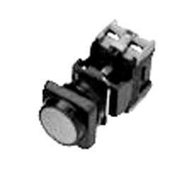 22mm Non Metallic, Non Illuminated, Square Flush Button - Green