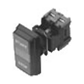 22mm Non Metallic, Illuminated, Square Flush Stop/Flush Start Dual Button
