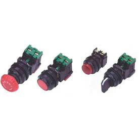 30mm Non Metal Illuminated Extended Head Momentary Push Button Red