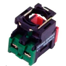 22mm Non Metal, Non Lit, Individual Contact Block 1 Closed + 1 Open