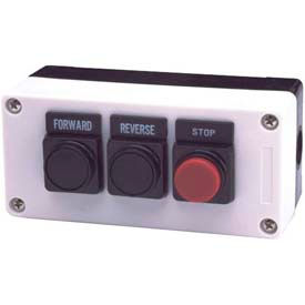 2 Hole, Flush Flush, Forward Reverse 22mm Non Metallic Push Button Station
