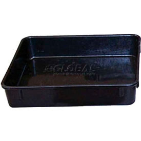 Molded Fiberglass Fibrestat ESD Nesting Box, 9-3/4"L x 9-1/4"W x 2-1/8"H, Black