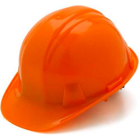 Orange Cap Style 4 Point Ratchet Suspension Hard Hat