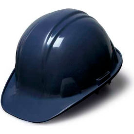 Dark Blue Cap Style 4 Point Ratchet Suspension Hard Hat