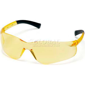 Safety Glasses Amber Lens , Amber Frame