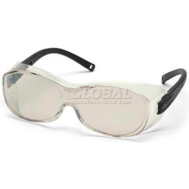 Safety Glasses Io Mirror Lens , Black Temples