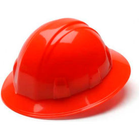 Hi Vis Orange Full Brim Style 4 Point Ratchet Hard Hat