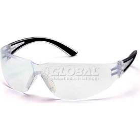Safety Glasses Clear Anti-Fog Lens , Black Temples