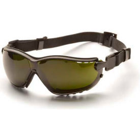 Safety Glasses 5.0 Ir Filter Lens , Black Strap/Temples