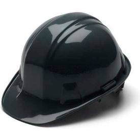 Black Cap Style 4 Point Ratchet Suspension Hard Hat