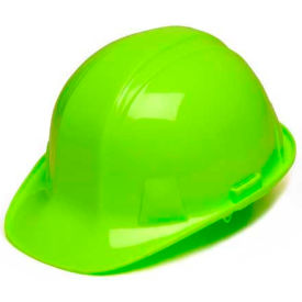 Hi Vis Green Cap Style 4 Point Ratchet Hard Hat