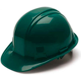 Green Cap Style 4 Point Snap Lock Suspension Hard Hat