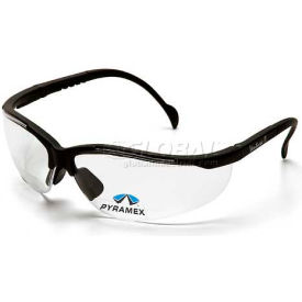 Safety Glasses Clear +2.5 Lens , Black Frame