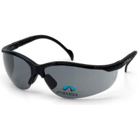 Safety Glasses Gray +2.5 Lens , Black Frame